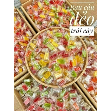 Mứt rau câu trái cây dẻo 500g - Kẹo mứt ngon, giá chỉ 60.000đ, bánh kẹo Tết mới