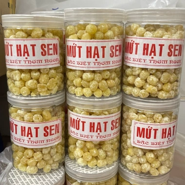 Mứt sen Huế 500gr Giá sỉ ít đường, thơm bùi chuẩn vị, giảm còn 145.999 VND