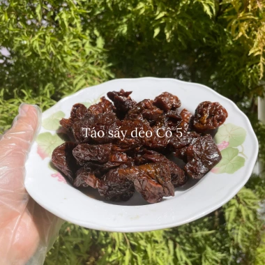 Mứt táo sấy dẻo không hạt Cô 5 250g: táo Ninh Thuận ít đường, giá chỉ 56.250₫ 5