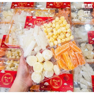 Mứt Tết 300gr mix đủ loại cao cấp, khay sang, hút chân không – Giá chỉ 58.5k lựa chọn quốc dân cho mọi gia đình 10