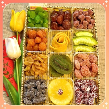 Mứt Tết Ô Mai Xí Muội Mix Trái Cây Sấy Dẻo 1Kg - Cao Cấp, Đủ Loại, Giá Ưu Đãi 269k