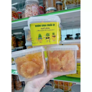Mứt thơm rim ô mai muối ớt chua ngọt 300g - Khóm sấy dẻo, giảm giá 100k