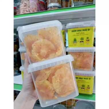 Mứt thơm rim ô mai muối ớt chua ngọt 300g - Khóm sấy dẻo, giảm giá 100k 6 Mứt thơm rim ô mai muối ớt chua ngọt 300g - Khóm sấy dẻo, giảm giá 100k 6