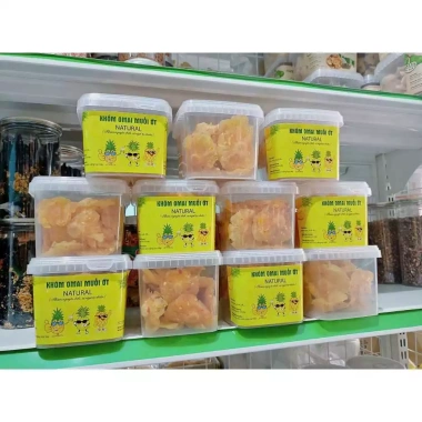 Mứt thơm rim ô mai muối ớt chua ngọt 300g - Khóm sấy dẻo, giảm giá 100k