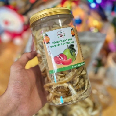Mứt trái cây sấy, Vỏ bưởi sấy dẻo muối ớt – Giảm cân ăn kiêng, tốt cho sức khỏe – 85k 6