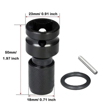 Muvako Bộ ổ cắm cờ lê tác động + Đầu chuyển đổi mũi khoan, móc lục giác - Giá 44.000 VND, bảo hành 12 tháng 2