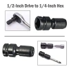 Muvako Bộ ổ cắm cờ lê tác động + Đầu chuyển đổi mũi khoan, móc lục giác - Giá 44.000 VND, bảo hành 12 tháng 5