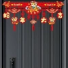 Muvako Cờ Rèm Nhiều Màu Sắc - Tua Rua Rắn Trang Trí Tết Nguyên Đán Trung Hoa 6