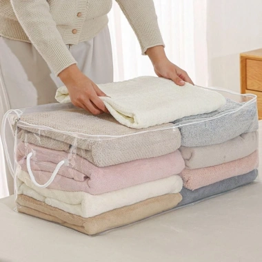 Muvako Túi Bảo Quản Chăn Quần Áo Đung Tích Lớn Chống Thấm Nước, Đa Năng Có Tay Cầm, Gấp Túi Nén Du Lịch