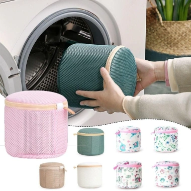 Muvako Túi giặt áo ngực, quần lót bảo vệ ba chiều, túi lưới dày hình trụ di động, giá 92.988 đồng