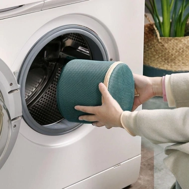 Muvako Túi giặt áo ngực, quần lót bảo vệ ba chiều, túi lưới dày hình trụ di động, giá 92.988 đồng