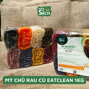Mỳ chũ rau củ Eat Clean 1kg Nông sản sạch giảm giá 22% chỉ 114.000₫