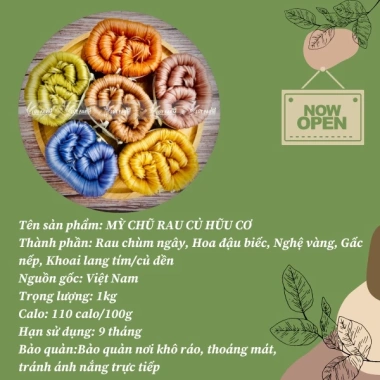 Mỳ chũ Rau củ ngũ sắc Lứt Farm 1KG - Ngon, dinh dưỡng, giảm còn 80.000₫ 3