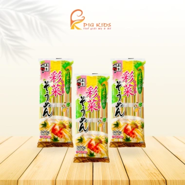 Mỳ Hiyamugi Itsuki Rau Củ 320g Nhật Bản - Giảm giá 68k, vị tươi ngon, chất tốt