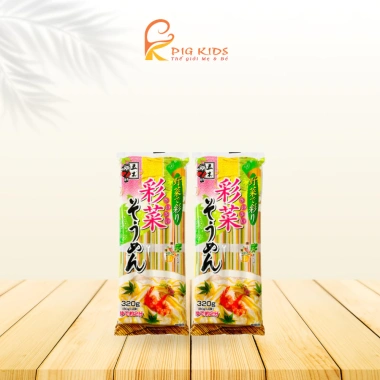 Mỳ Hiyamugi Itsuki Rau Củ 320g Nhật Bản - Giảm giá 68k, vị tươi ngon, chất tốt