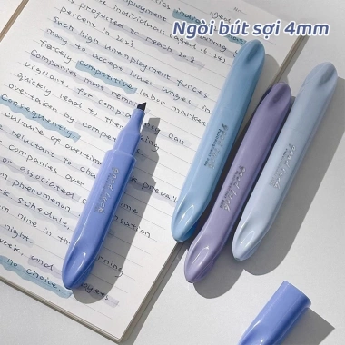 M.Y Set 4 màu Morandi Bút huỳnh quang đa sắc, bảo vệ mắt cho học sinh, giá 29.700₫ 4
