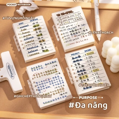 M.Y Sổ Tay Mini Dễ Thương 160 Trang A7 - Dòng Tiện Lợi, Cute Pocket Notebook Giá 15.000đ 4
