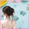 MYPANDA 1 Mới Tóc Bun, Kẹp Tóc, Móng Vuốt Tự Nhiên Lông Tơ Nâu - Phụ Kiện Đa Năng