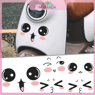 MYPANDA 1 Tấm Mũ Bảo Hiểm Xe Điện - Miếng Dán Điều Hòa Tự Làm, Trang Trí Mặt Đề Cảm Xúc, Giá 34.884 VND