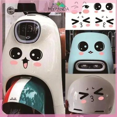 MYPANDA 1 Tấm Mũ Bảo Hiểm Xe Điện - Miếng Dán Điều Hòa Tự Làm, Trang Trí Mặt Đề Cảm Xúc, Giá 34.884 VND