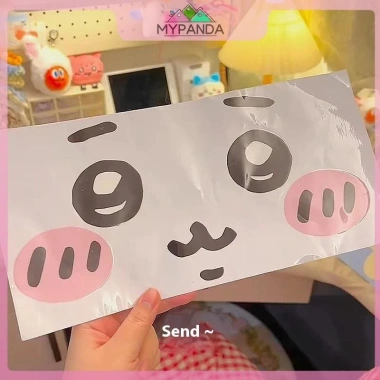 MYPANDA 1 Tấm Mũ Bảo Hiểm Xe Điện - Miếng Dán Điều Hòa Tự Làm, Trang Trí Mặt Đề Cảm Xúc, Giá 34.884 VND