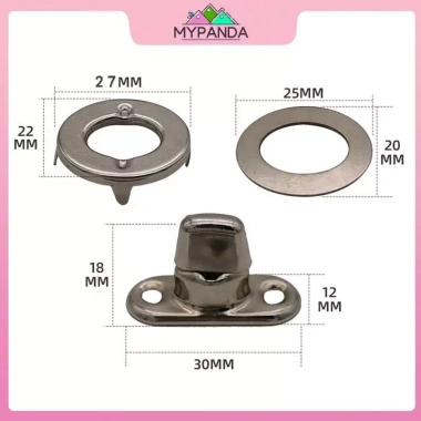 MYPANDA 5 Bộ Đế Vít Snaps Nút Xoay Nắp Thuyền Bao Da Dây Buộc Canvas Snap Giá 66.744₫ 9