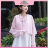 MYPANDA Áo Voan Cổ Giả Quần + Khăn Choàng Lụa Chống Nắng Xuân Hè - Thoáng mát, thời trang, giá 81.432 2