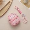 MYPANDA Ba lô dâu tây + Ví đổi tiền xu, móc khóa, túi tai nghe di động ngọt ngào 8