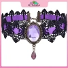 MYPANDA Choker Gothic Victorian Lace pha lê – Boho Steampunk Halloween, giá 46.420₫ 4