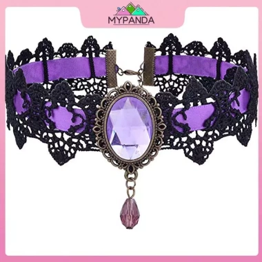 MYPANDA Choker Gothic Victorian Lace pha lê – Boho Steampunk Halloween, giá 46.420₫ 4 MYPANDA Choker Gothic Victorian Lace pha lê – Boho Steampunk Halloween, giá 46.420₫ 4