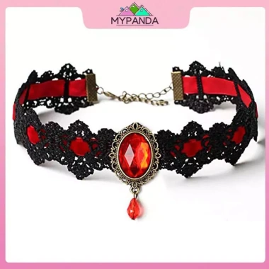 MYPANDA Choker Gothic Victorian Lace pha lê – Boho Steampunk Halloween, giá 46.420₫ 10 MYPANDA Choker Gothic Victorian Lace pha lê – Boho Steampunk Halloween, giá 46.420₫ 10