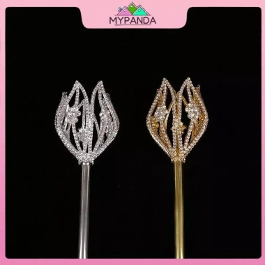MYPANDA Công chúa cổ tích Vương trượng hoa kim cương giả phụ kiện trang trí lễ trao giải 5