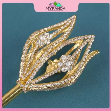 MYPANDA Công chúa cổ tích Vương trượng hoa kim cương giả phụ kiện trang trí lễ trao giải 6