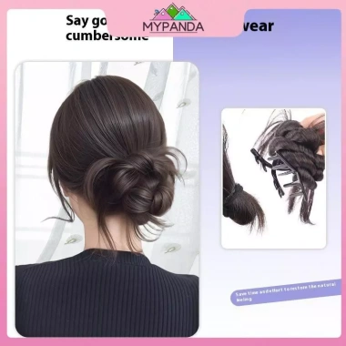 MYPANDA Đuôi ngựa thấp bông Hoabud tóc giả tổng hợp cho nữ - Giá ưu đãi 73.224₫ 2