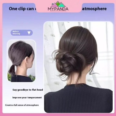 MYPANDA Đuôi ngựa thấp bông Hoabud tóc giả tổng hợp cho nữ - Giá ưu đãi 73.224₫ 3