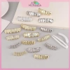 MYPANDA Grillz Kim Loại Hip Hop Vàng Bạc Răng Nướng Tháo Rời Punk Cosplay Tiệc 4
