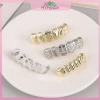 MYPANDA Grillz Kim Loại Hip Hop Vàng Bạc Răng Nướng Tháo Rời Punk Cosplay Tiệc 5