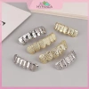 MYPANDA Grillz Kim Loại Hip Hop Vàng Bạc Răng Nướng Tháo Rời Punk Cosplay Tiệc 6
