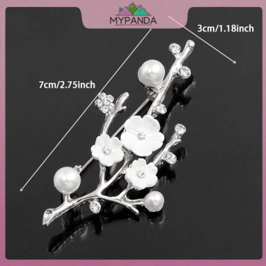 MYPANDA Handmade Hoa Mai Thổ Cẩm Vintage Ngọc Trai - Phụ Kiện Bó Hoa Tiệc Cưới Giá 50.784 VND 3