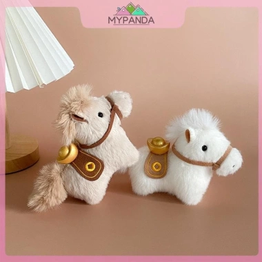 MYPANDA Hoạt Hình Dễ Thương Yuanbao Pony: Móc Khóa Ba Lô, Mặt Dây Chuyền Năm Ngựa, Phụ Kiện Quà Tặng 3