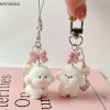 MYPANDA Móc Khóa & Dây Chuyền Động Vật Dễ Thương – Gấu, Chó, Nơ Đính Hạt, Dây Xích Ba Lô, Quà Đôi