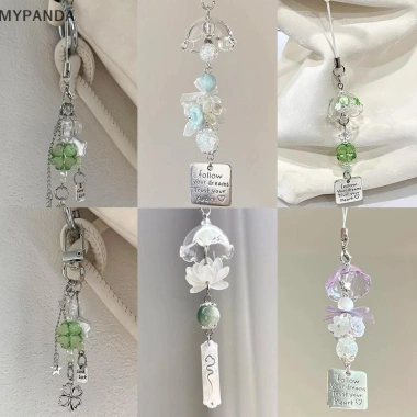 MYPANDA Móc Khóa Trong Suốt Dễ Thương - Chuông Gió, Mặt Dây Chuyền, Dây Túi Phụ Kiện, Trang Trí Nhà Cửa, Giá 32.000đ