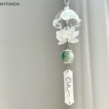 MYPANDA Móc Khóa Trong Suốt Dễ Thương - Chuông Gió, Mặt Dây Chuyền, Dây Túi Phụ Kiện, Trang Trí Nhà Cửa, Giá 32.000đ