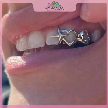 MYPANDA Mũ Punk Hip Hop Nữ Vintage Trái Tim Rỗng Ngôi Sao Răng Nướng - Giá ưu đãi 46.090₫