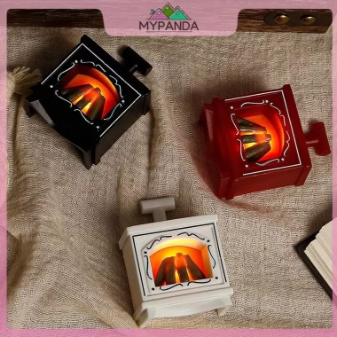 MYPANDA Nhà Búp Bê Nhỏ Lò Sưởi Phát Sáng – Mô Hình Nhà Bếp Cảnh Sống 53.900₫