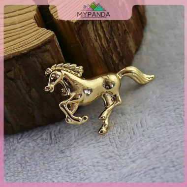 MYPANDA phụ kiện thời trang retro nam - huy hiệu ngựa, mũ, túi, khăn cổ, trâm cài áo - giá 62.040đ 5