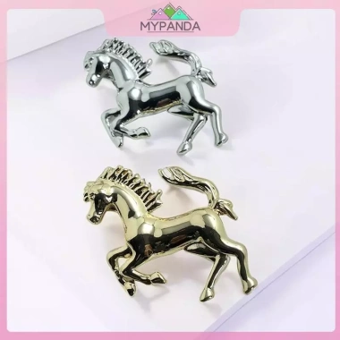 MYPANDA phụ kiện thời trang retro nam - huy hiệu ngựa, mũ, túi, khăn cổ, trâm cài áo - giá 62.040đ 8