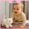 MYPANDA Robot mèo sang trọng - Đồ chơi tương tác nhồi bông, đi bộ như mèo thật