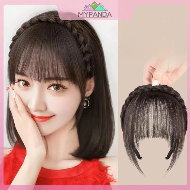 MYPANDA Tóc giả Air Bangs tự nhiên vô hình - phù hợp trán giả, dễ tạo kiểu, giảm giá 45.792 VND 3