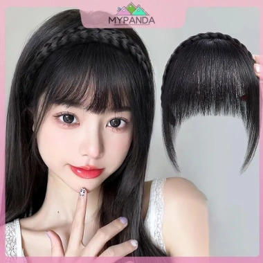 MYPANDA Tóc giả Air Bangs tự nhiên vô hình - phù hợp trán giả, dễ tạo kiểu, giảm giá 45.792 VND 4